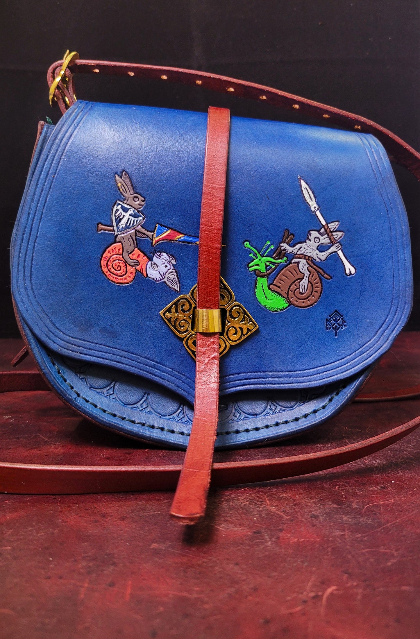 Medieval Jousting Rabbits Purse