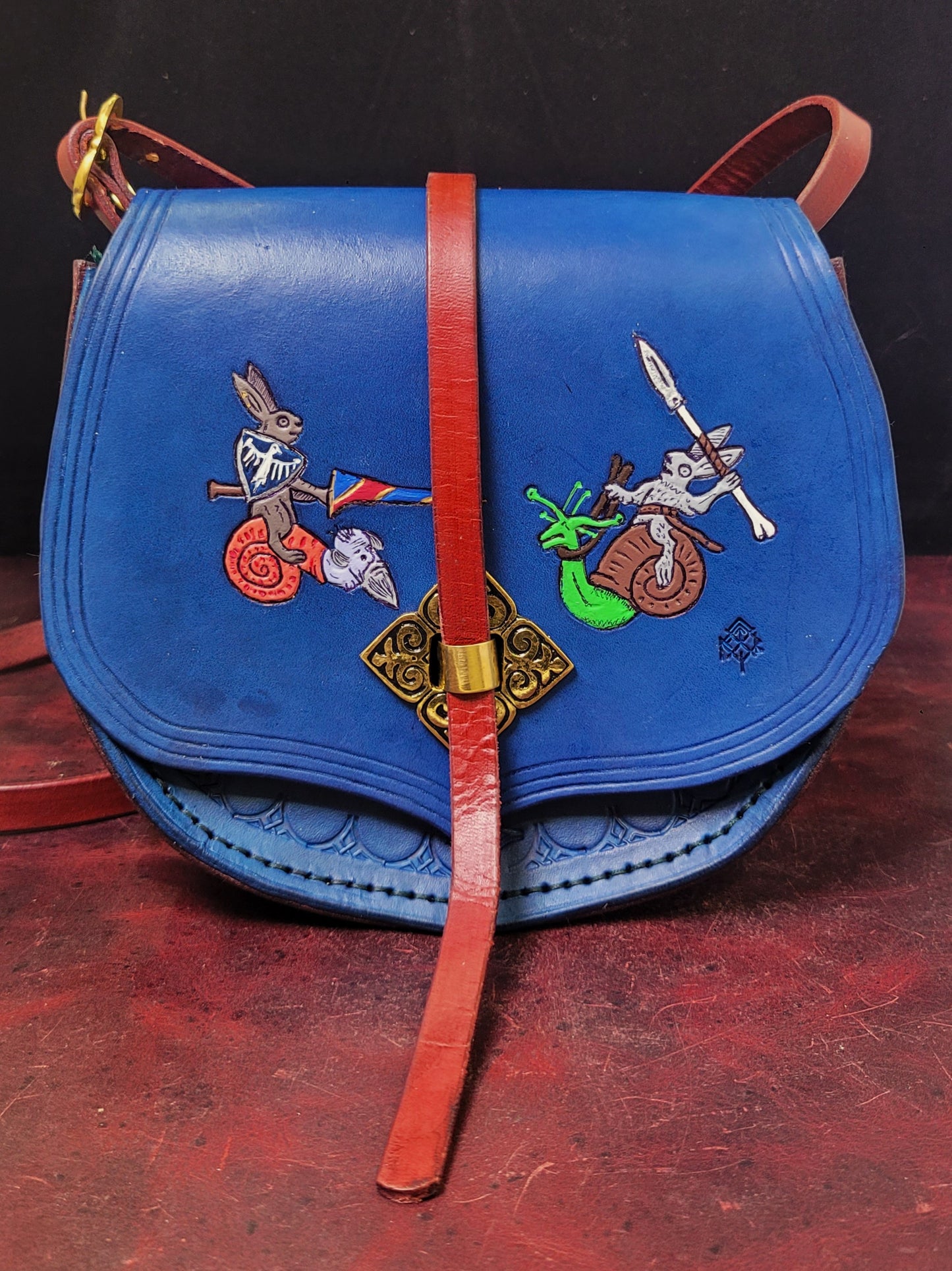 Medieval Jousting Rabbits Purse