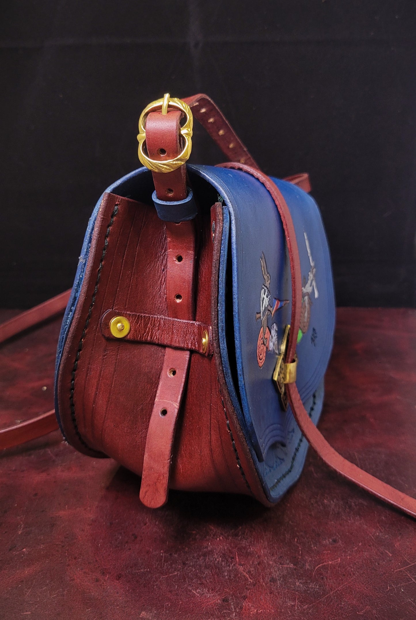 Medieval Jousting Rabbits Purse