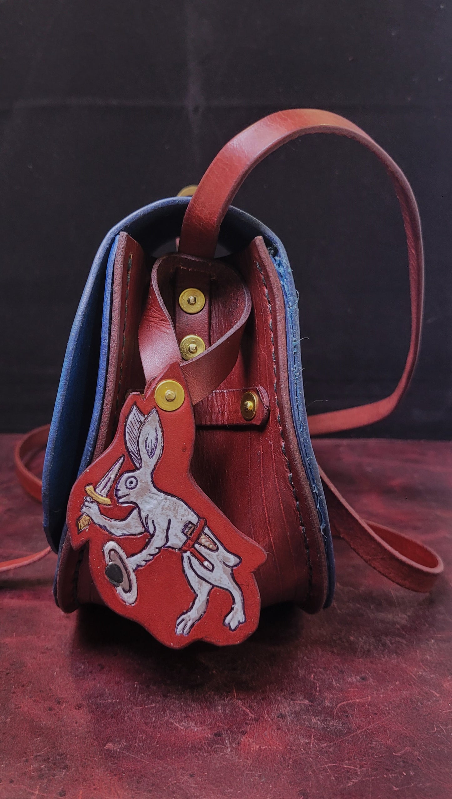 Medieval Jousting Rabbits Purse