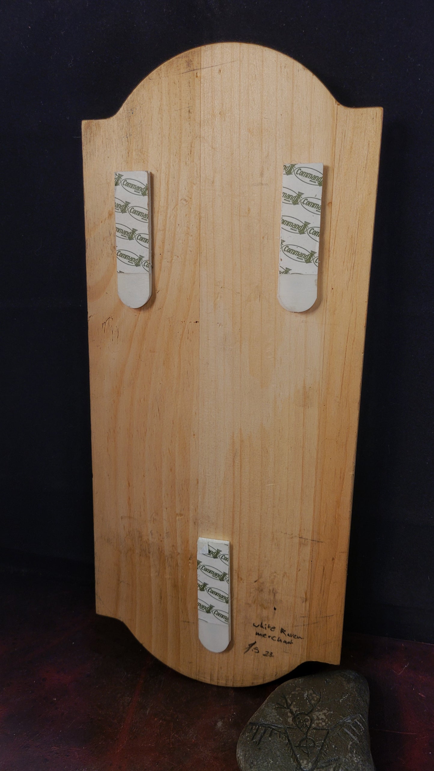 wood key rack - Norse Raven & Eagle