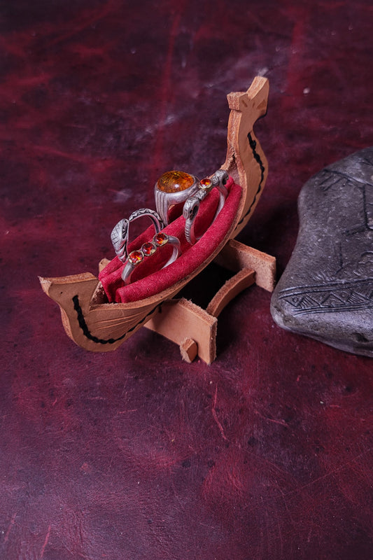 Leather Altar ship (jewelry)