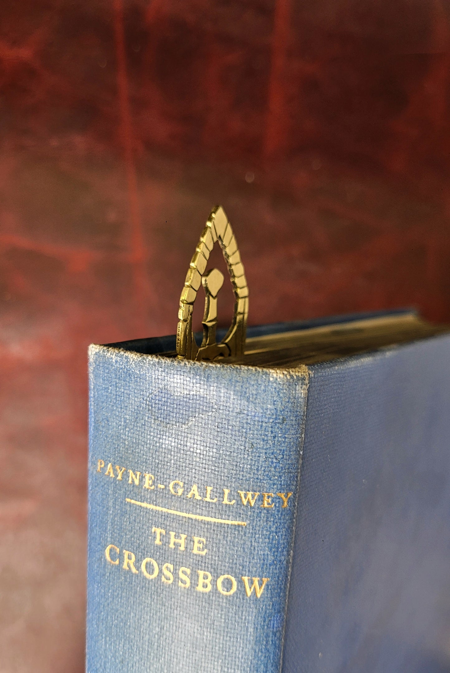 Brass sword/ shield bookmark