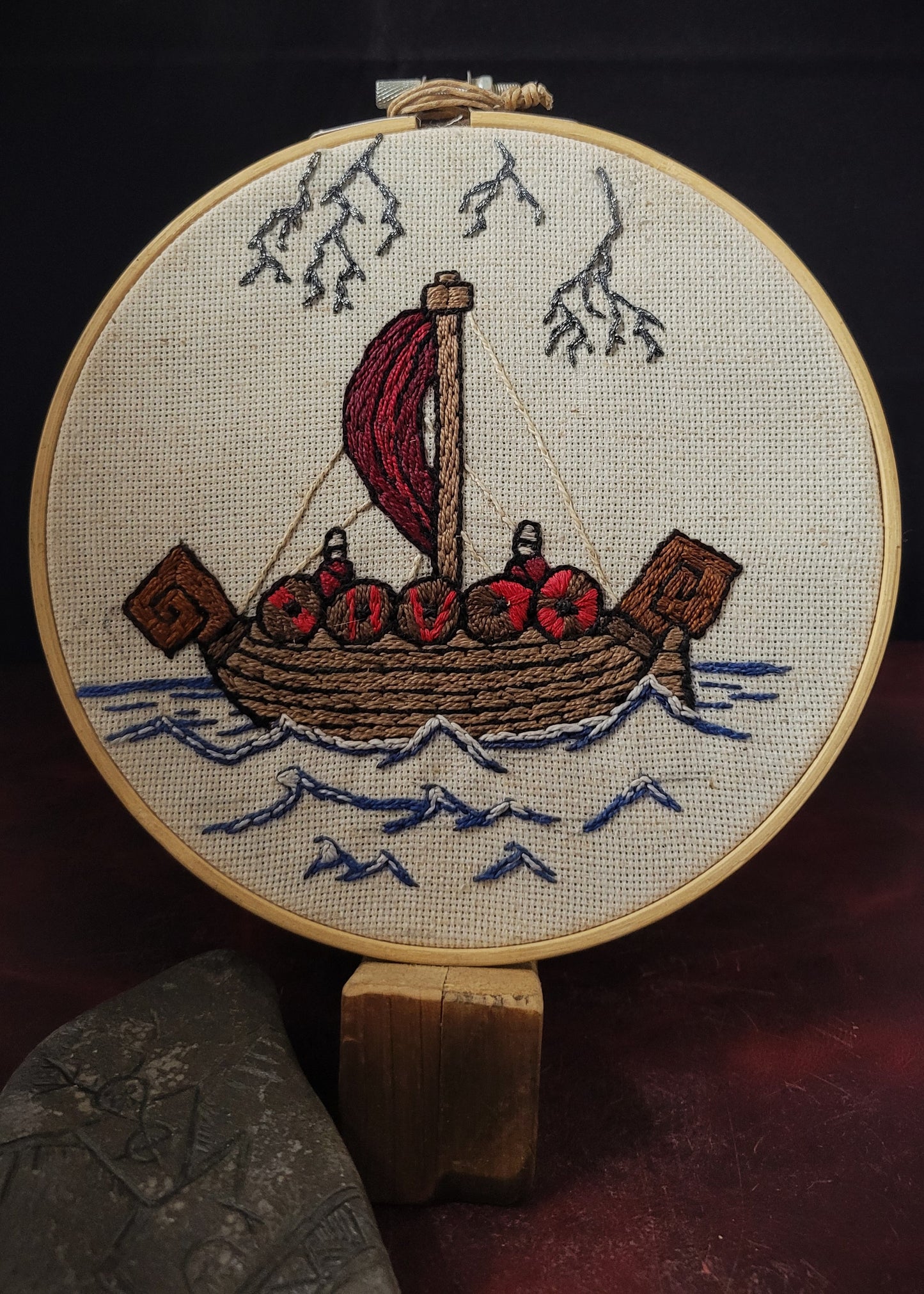 Embroidery - Stormy Seas