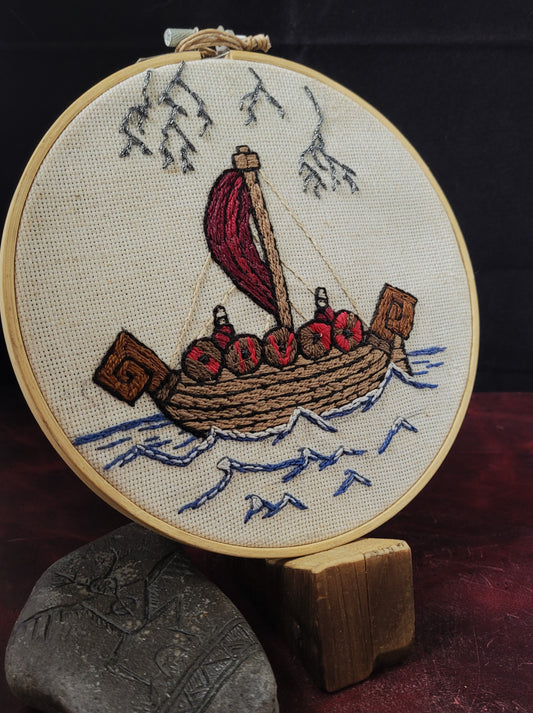 Embroidery - Stormy Seas