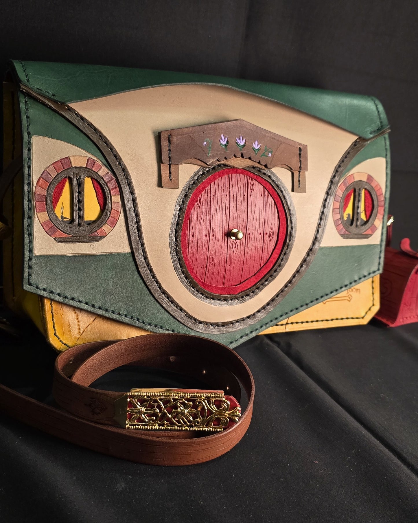 Hobbit Home Side Bag -Red door