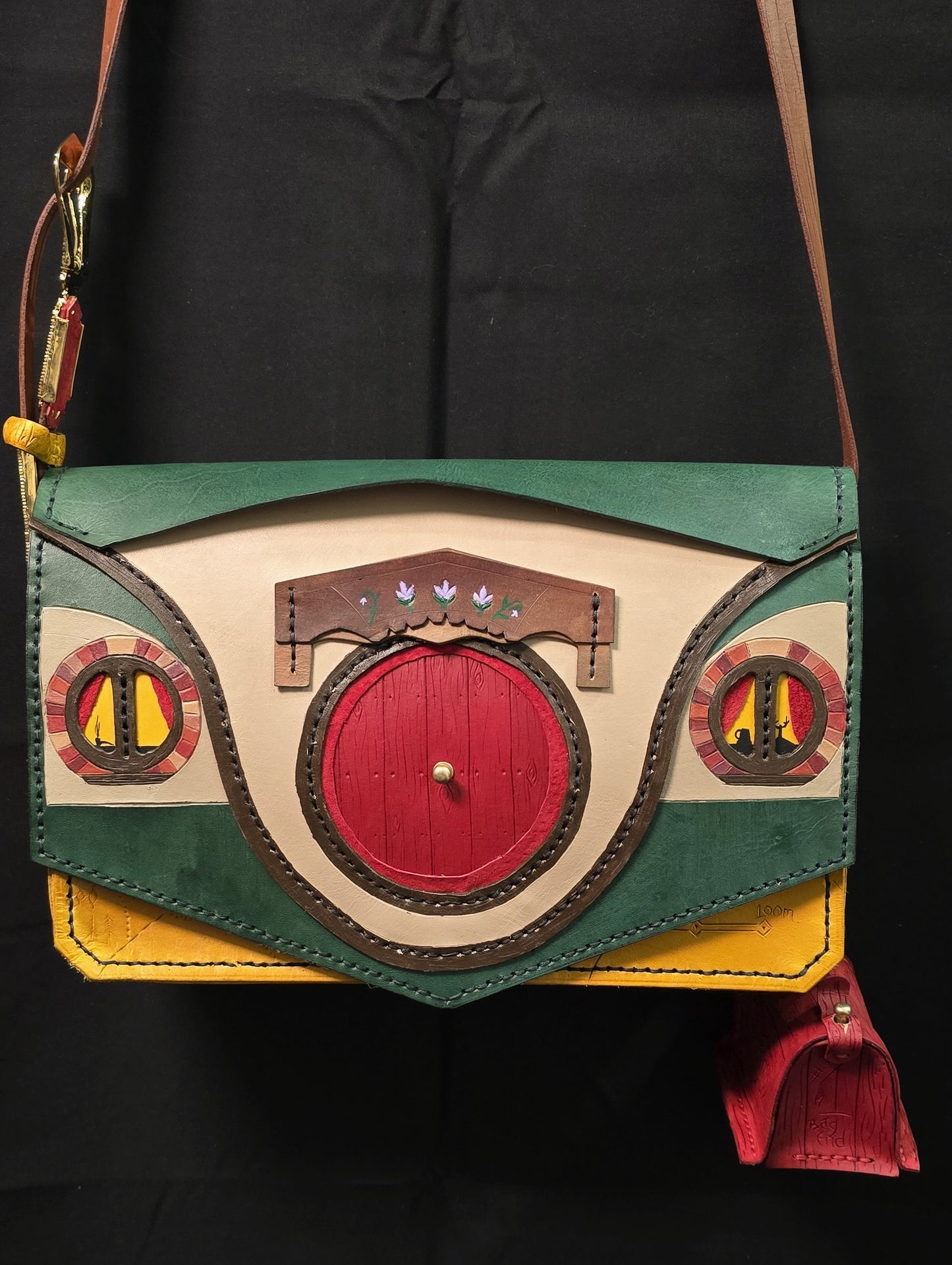 Hobbit Home Side Bag -Red door