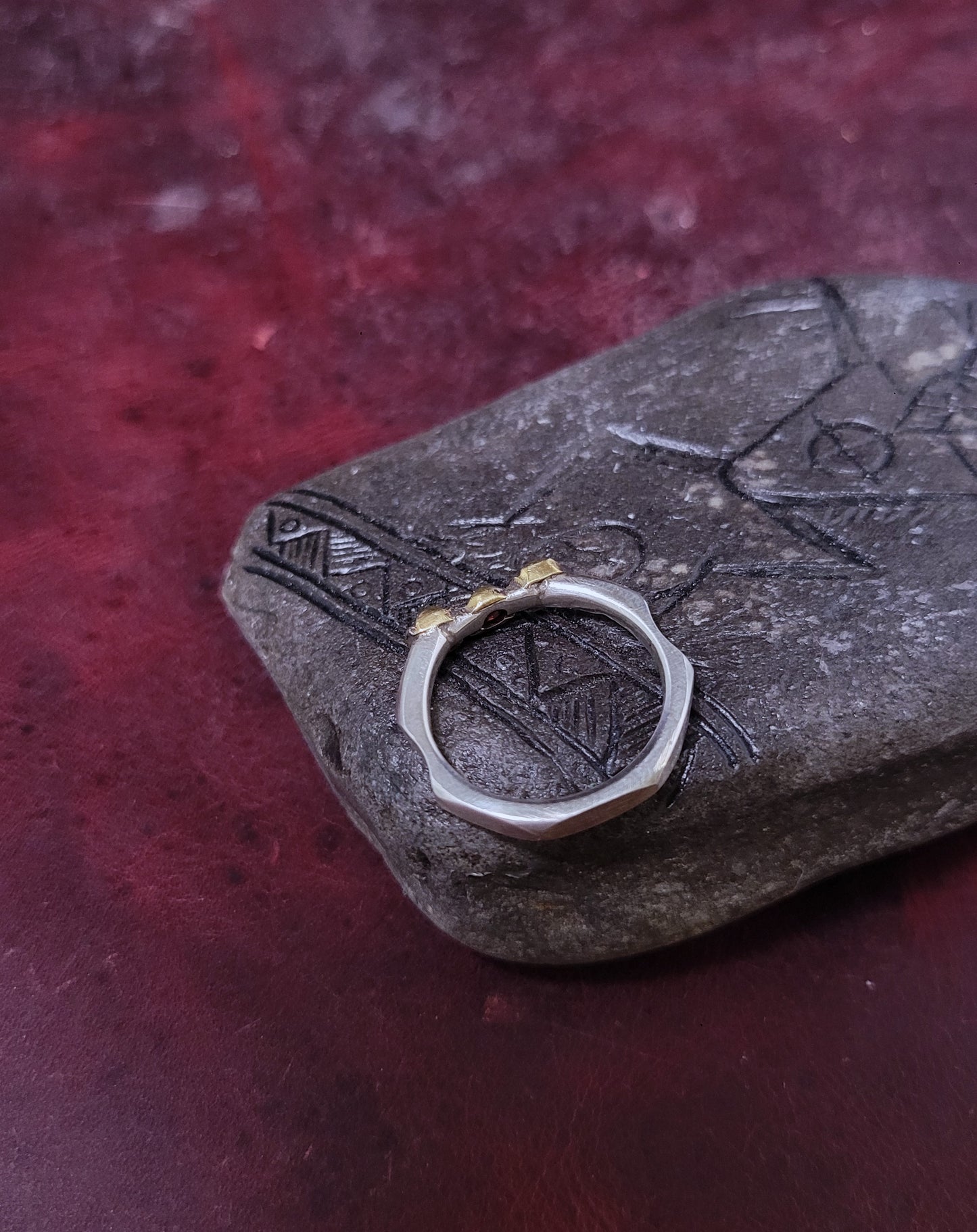 .925 Silver Ring "Three Sisters" - CZ 3 Stone - Size 8.5