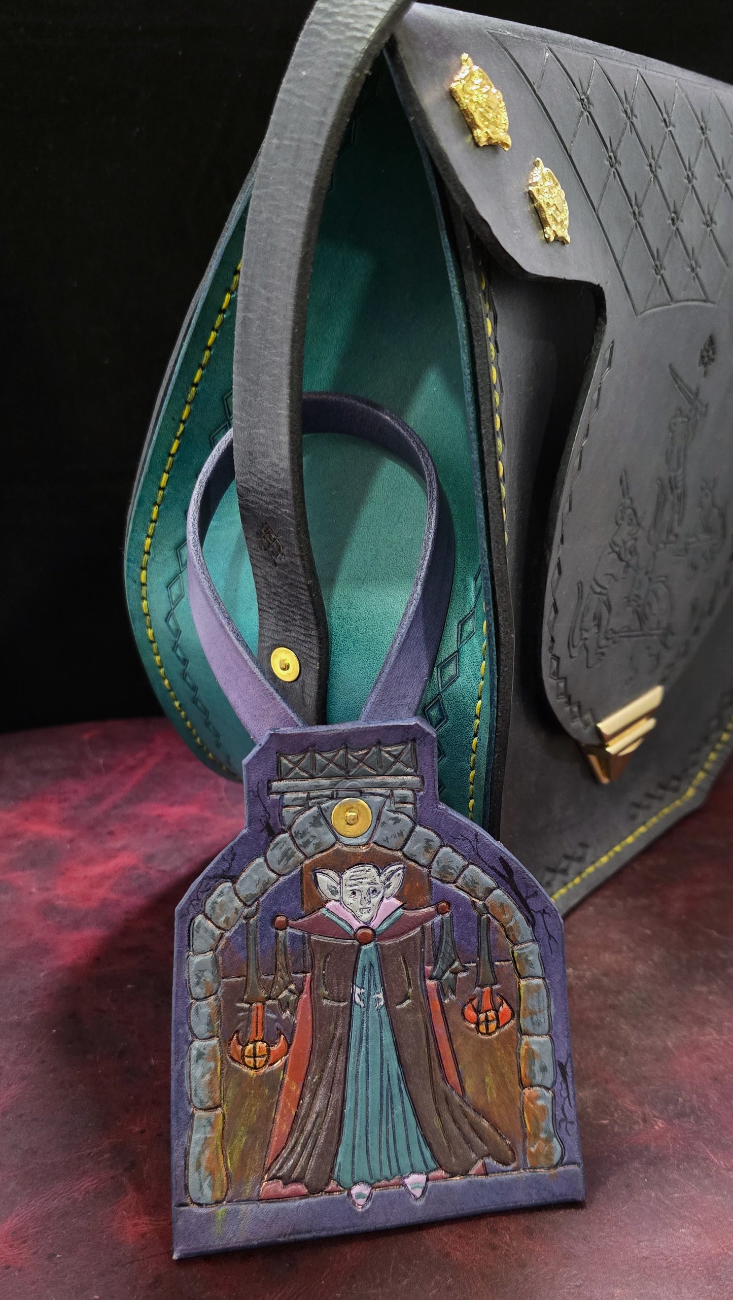 Leather Purse Tag- The Vampire King