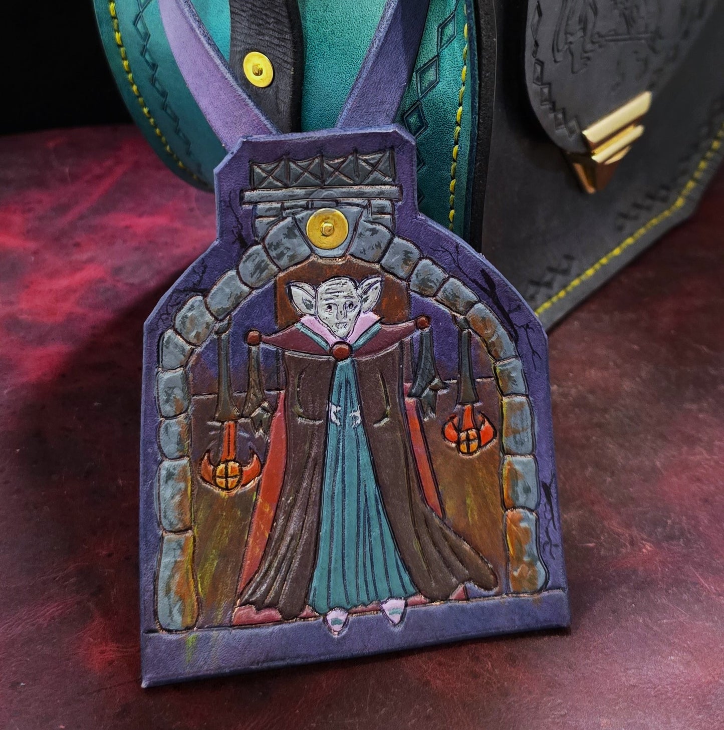 Leather Purse Tag- The Vampire King