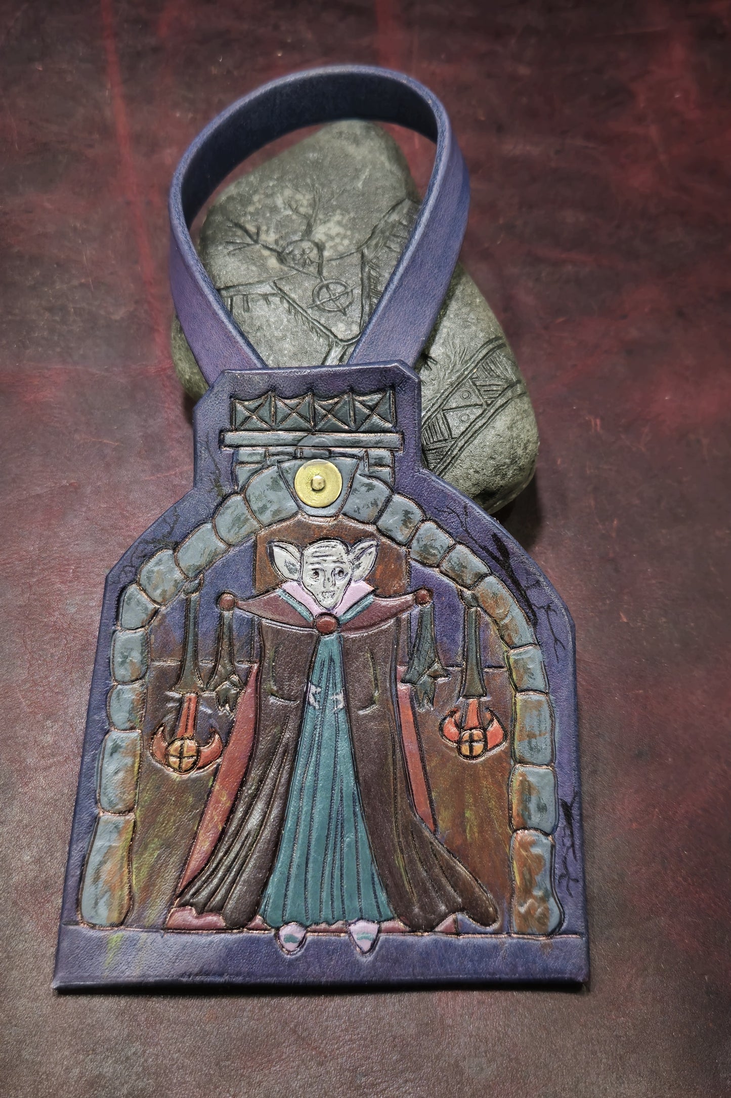 Leather Purse Tag- The Vampire King