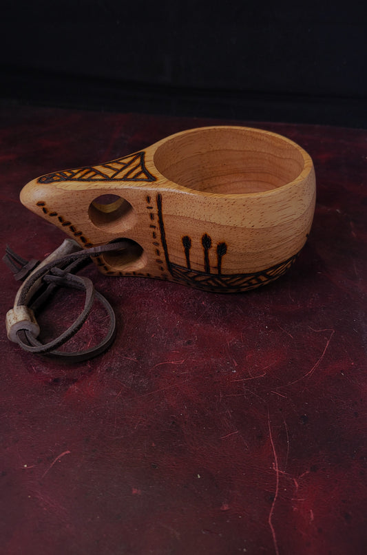 Wood Adventurer Cup - Wood Burned 1